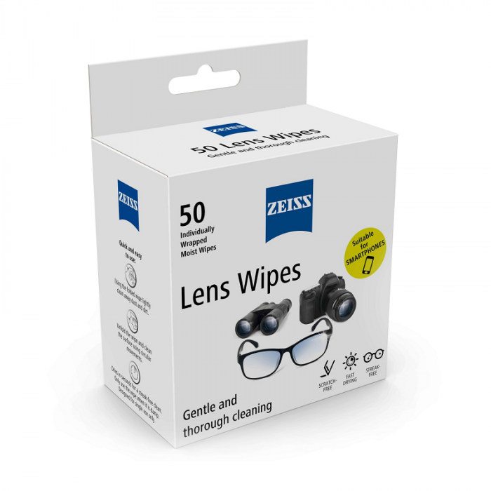 ZEISS Lens Cleaning Wipes (50 pc) ZEISSLENSWIPE MobiCares Online Store